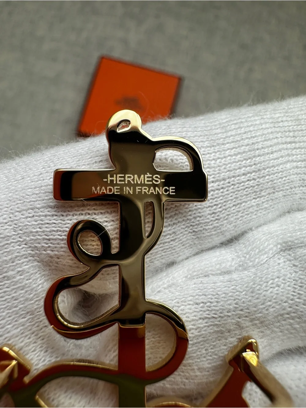 Hermes Ancre Marine scarf 70 ring